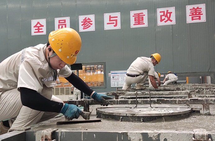 南昌市政建設集團一體化預制井蓋生產工藝流程