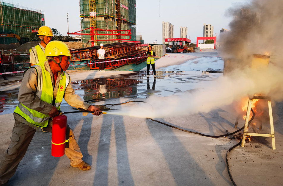 杭政儲出（2023）4號地塊項目組織開展消防安全應急演練
